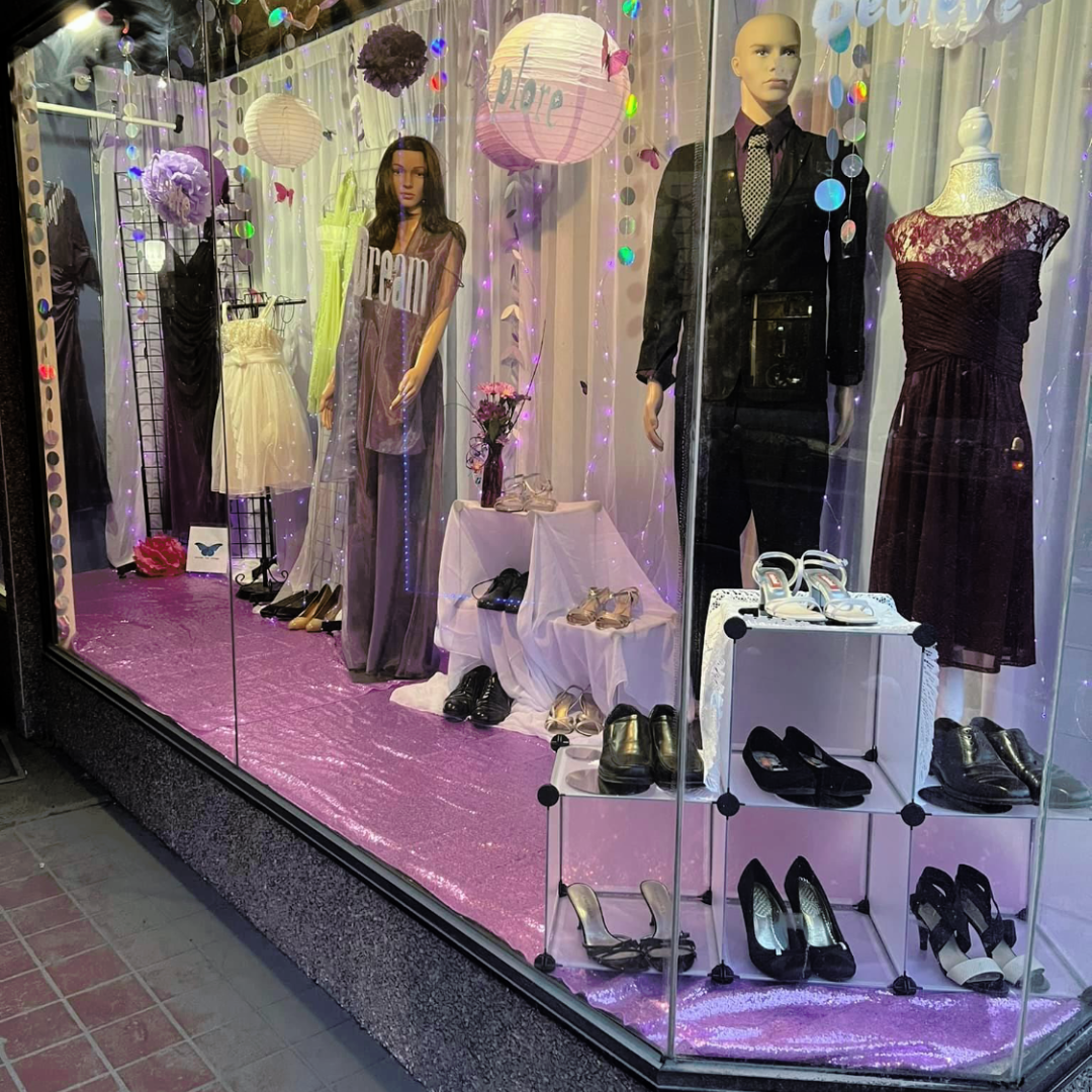 Formal Dress Window Display